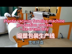 Lunchbox Vacuum Forming Machine 100m3/h Stroomgehalte 0-300°C Temperatuur 1220*710mm Maximale vormingsplaats