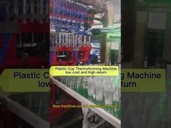 Volledig automatische plastic bekertjesmachine