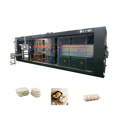 Gebruikte elektrische volledig automatische vacuümvormmachine met 710*850 mm vormgebied