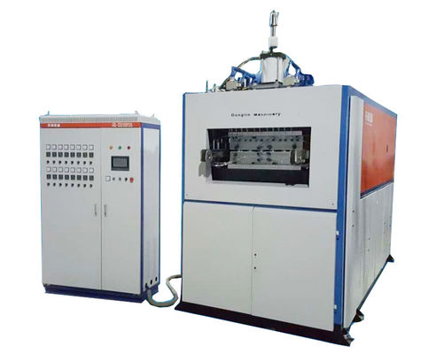 Plastic thermoforming machine kan plastic wegwerpwaterbekers maken
