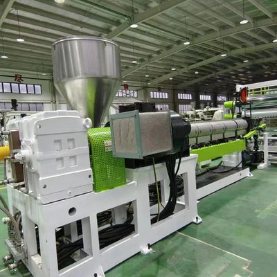 Gebruikte extruder voor plastic platen 150 mm enkel schroef extrusieplaatmachine