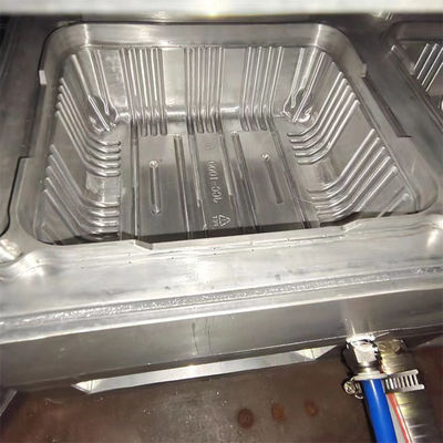 Plastic Fruit Box Thermoforming Mold voor positieve negatieve druk Vier stations Machine