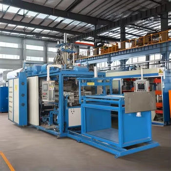 PLC Control 380V Thermoforming Machine voor 710mm Breedte 4000kg Capaciteit