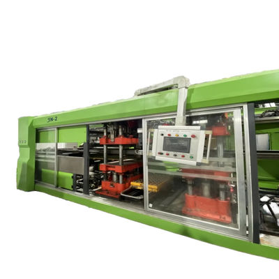Volledig automatische tweedehandse thermoformmachine voor het vormen, snijden en stapelen van kunststof onder positieve en negatieve druk