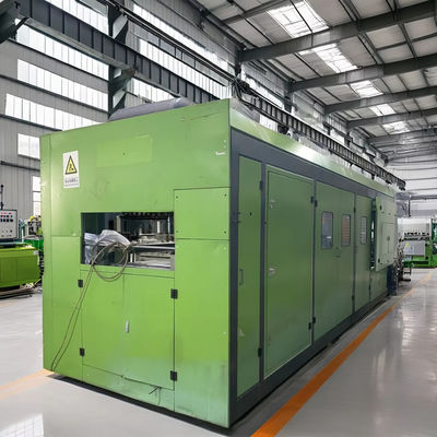 Tweedehands volledig automatische drie-station voedsel plastic doos maken machine Plastic thermoforming machine