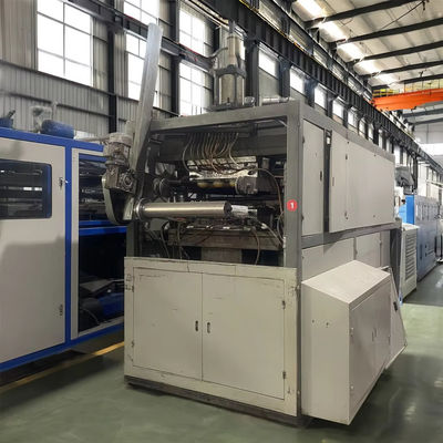 Volledig automatische wegwerpmachine voor het thermovormen van plastic bekers met een gewicht van 8000 kg en een verwarmingsvermogen van 7,5 kW