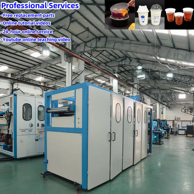 520 mm Max Forming Breed Plastic Thermoforming Machine voor ijs PP Cup en Iced Coffee Cups