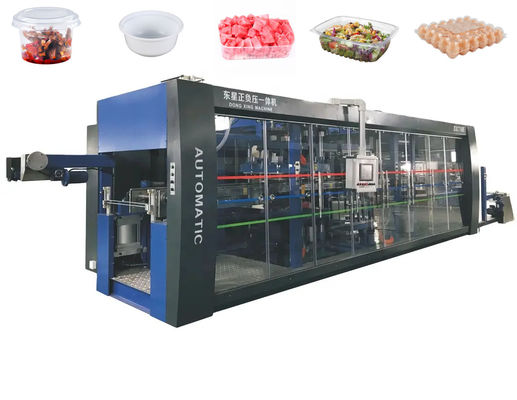 Volledig automatische thermoformmachine voor plastic bakken met een vormlengte van 710 mm voor wegwerpplasticcontainers