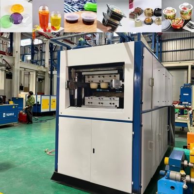 Gebruikte machine voor het maken van hogesnelheidsplasticbekers Gaskonsumptie 4200-5000L/min Gratis levenslange service na verkoop
