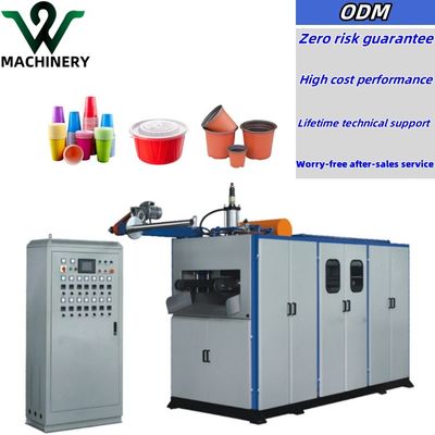 Hoog snelheid Plastic Thermoforming Machine Plastic cup maken machine