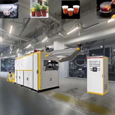 Hoog snelheid Plastic cup Thermoforming Machine wegwerp plastic glas maken machine
