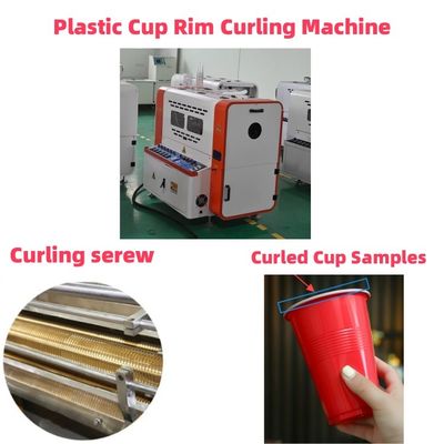 Volledig automatisch Plastic cup rim curling machine