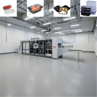Plastic thermoforming machine voor voedselcontainers - automatisch en efficiënt