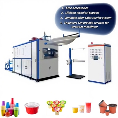 Plastic beker machine 4100x1500x2200mm met PLC besturing
